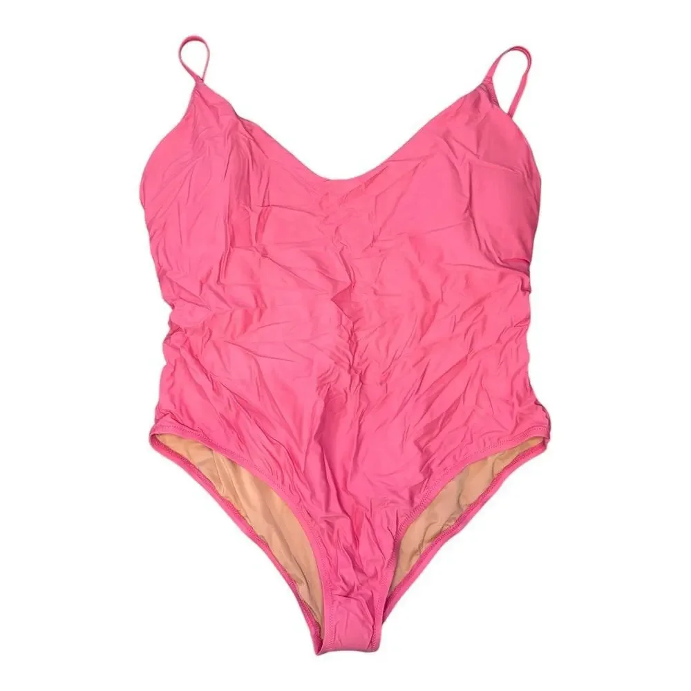 NEW J. Crew Women’s‎ Plus Size 20 Pink Scoopneck One-piece NWT